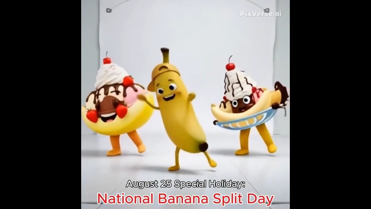 August 25 Special Holiday: National Banana Split Day 