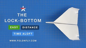 ✈ Fun Easy Paper Airplane Project for Kids - The Lock-Bottom - Fold 