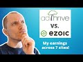Adthrive vs Ezoic | Comparing Numbers & Features (Across 7 Sites!)