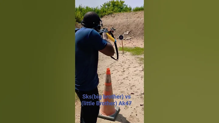 SKS VS AK-47 WHO WINS?!? #range day #ak47 #sks @LifeNguns #edc