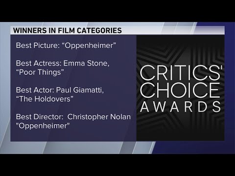 'Oppenheimer,' 'The Holdovers,' 'Succession,' 'The Bear' win big at Critics Choice Awards; Emmys