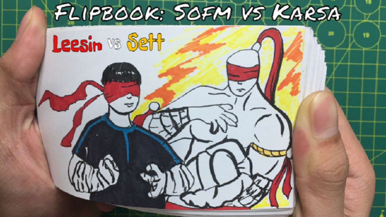 Flipbook : Sofm (leesin) vs Karsa ( Sett) Đại Chiến LPL - Who the best Jungle ?