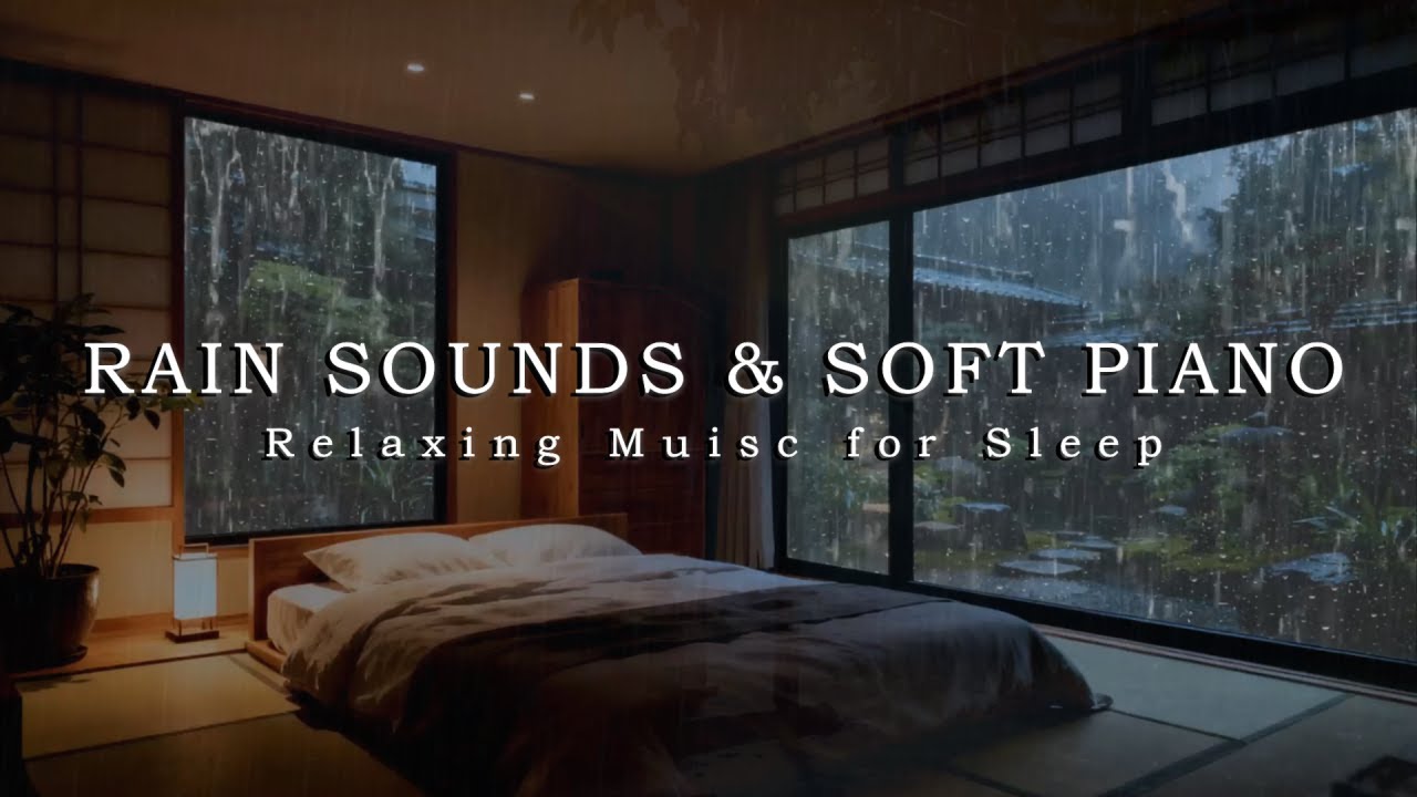 Stress Relief Music 🎹 Relaxing Piano Music & Rain Sounds for Deep Sleep ...