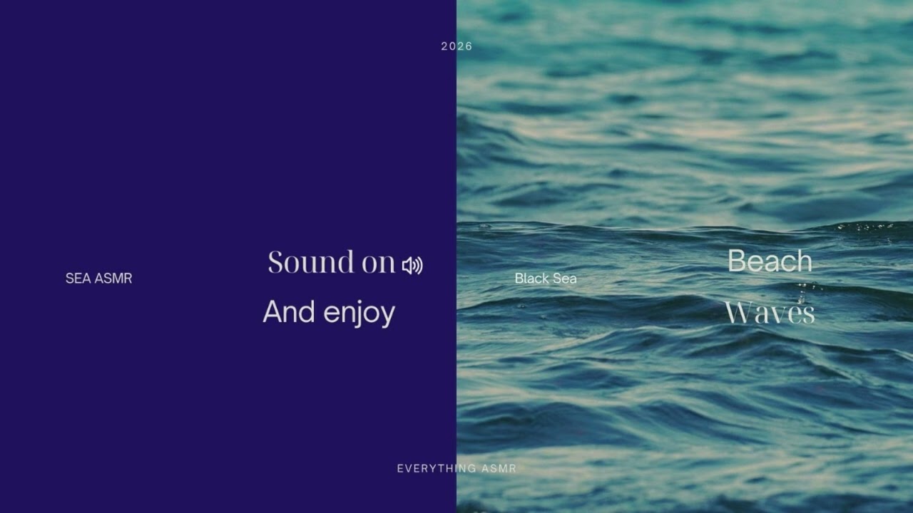 ASMR SEA BEACH WAVES | ASMR For Sleep, Study, Meditation, Relaxation 