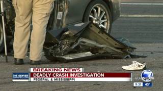 1 killed in 2-vehicle crash in Denver