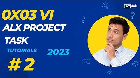 0x03 vi task  #alx # software engineer
