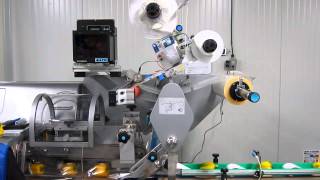 Flow Wrapper with Label Applicator - RGD Mape/Herma: Single Pack Pepper