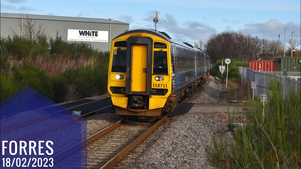 Forres station 18/02/2023 YouTube