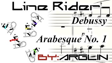 Line Riders | Debussy - Arabesque No. 1 | SYNCED | 5 Multiriders Mod