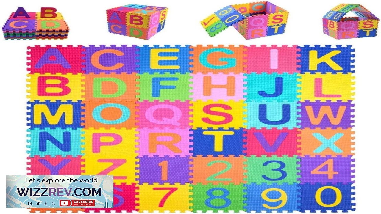 Kangler Kids Foam Puzzle Play Mat (36-Piece Set) 5.9inch x 5.9inch Interlocking Review
