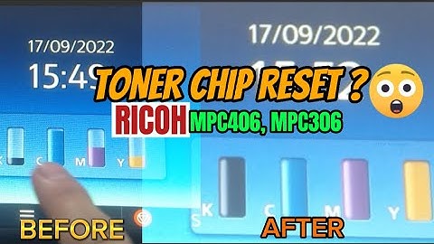 HOW TO RESET THE TONER CHIP GRAPH | RICOH MPC406, MPC306, MPC307