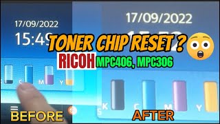 HOW TO RESET THE TONER CHIP GRAPH | RICOH MPC406, MPC306, MPC307