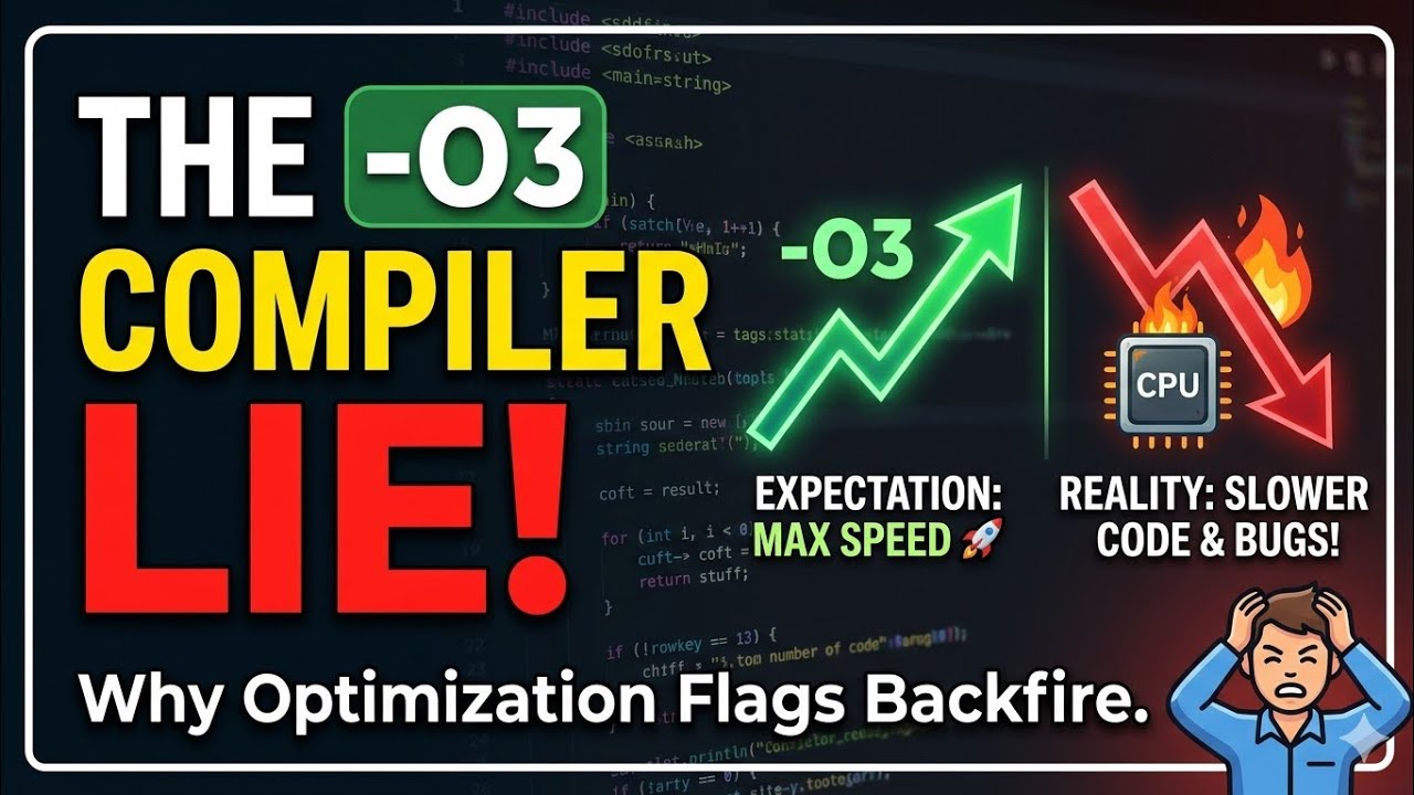 The O3 Compiler Lie: Why Optimization Flags Backfire - YouTube