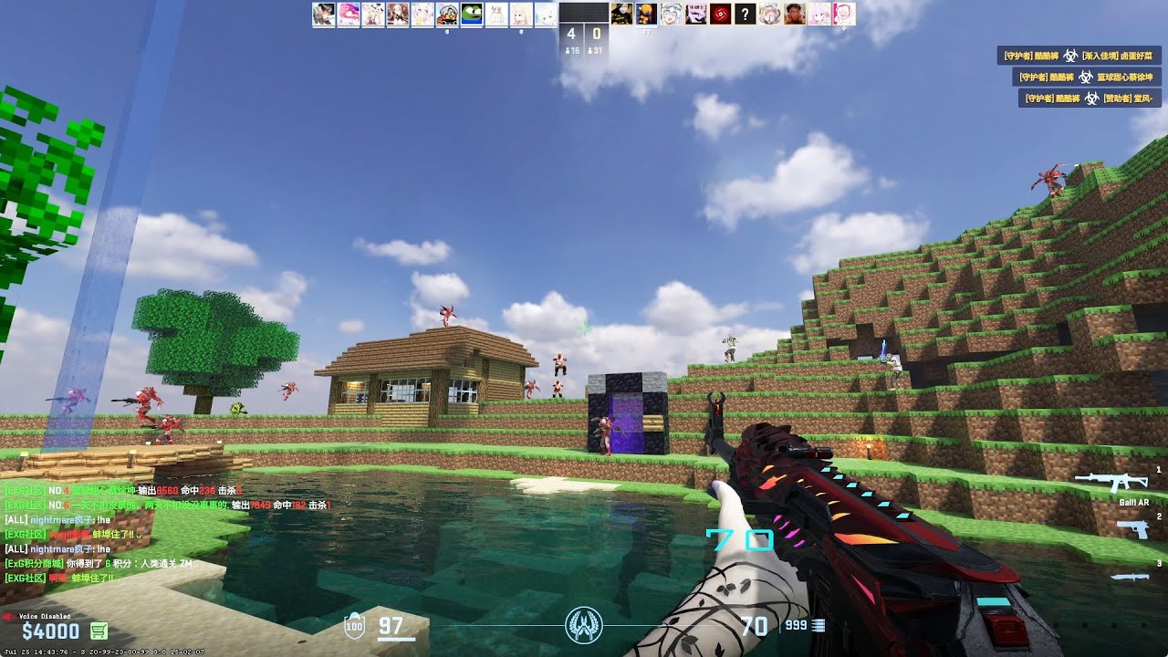 CS2 Zombie Survival zm_minecraft_chunk On EXG Server