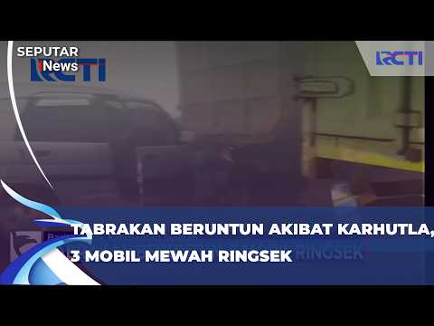 Tabrakan Beruntun Akibat Karhutla, 3 Mobil Mewah Ringsek | Seputar iNews 12/10