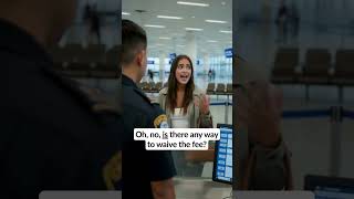 I Missed My Flight! What the Officer Said Next #englishpractice #airport #shorts