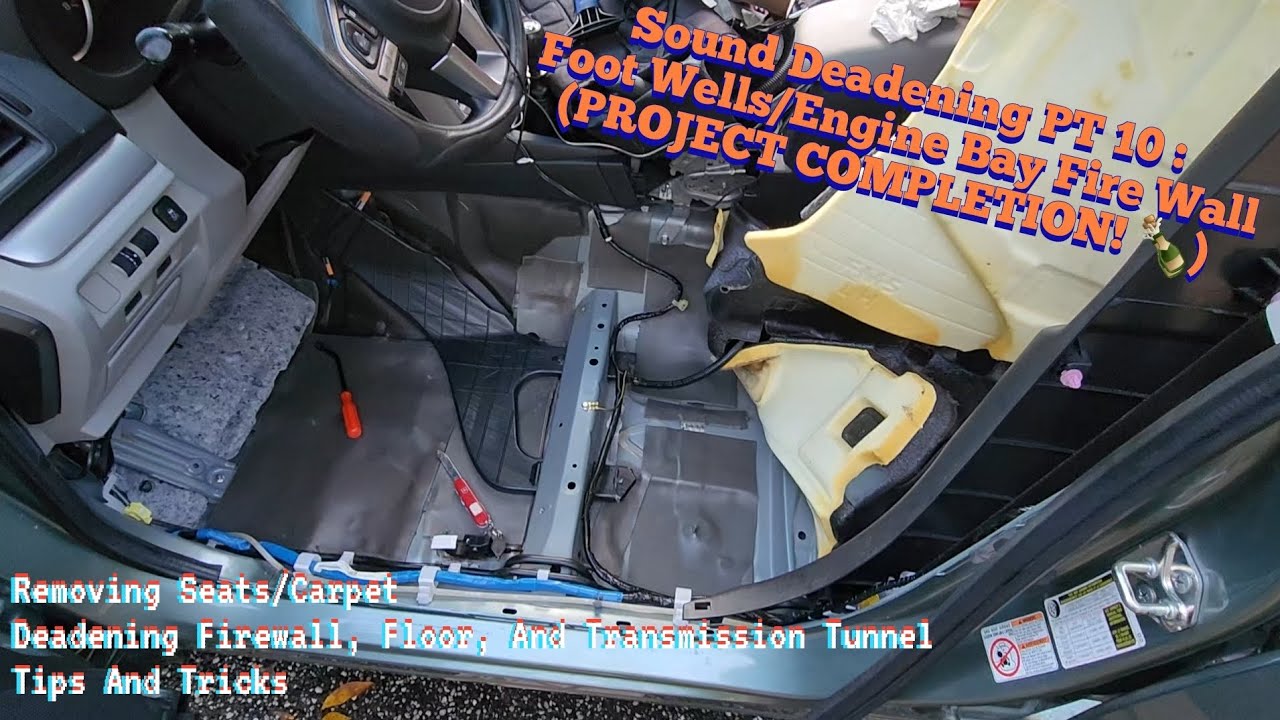 Car Care Sound Deadening PT 10 Removing Seats And Carpet To Deaden