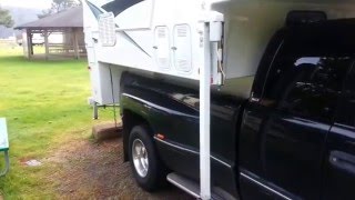 Loading the Truck Camper to the Truck