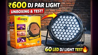 60 RGB LED DJ PAR LIGHT || Review And Testing || Dj Light Under ₹800/- || 60Led Par Light Flipkart.
