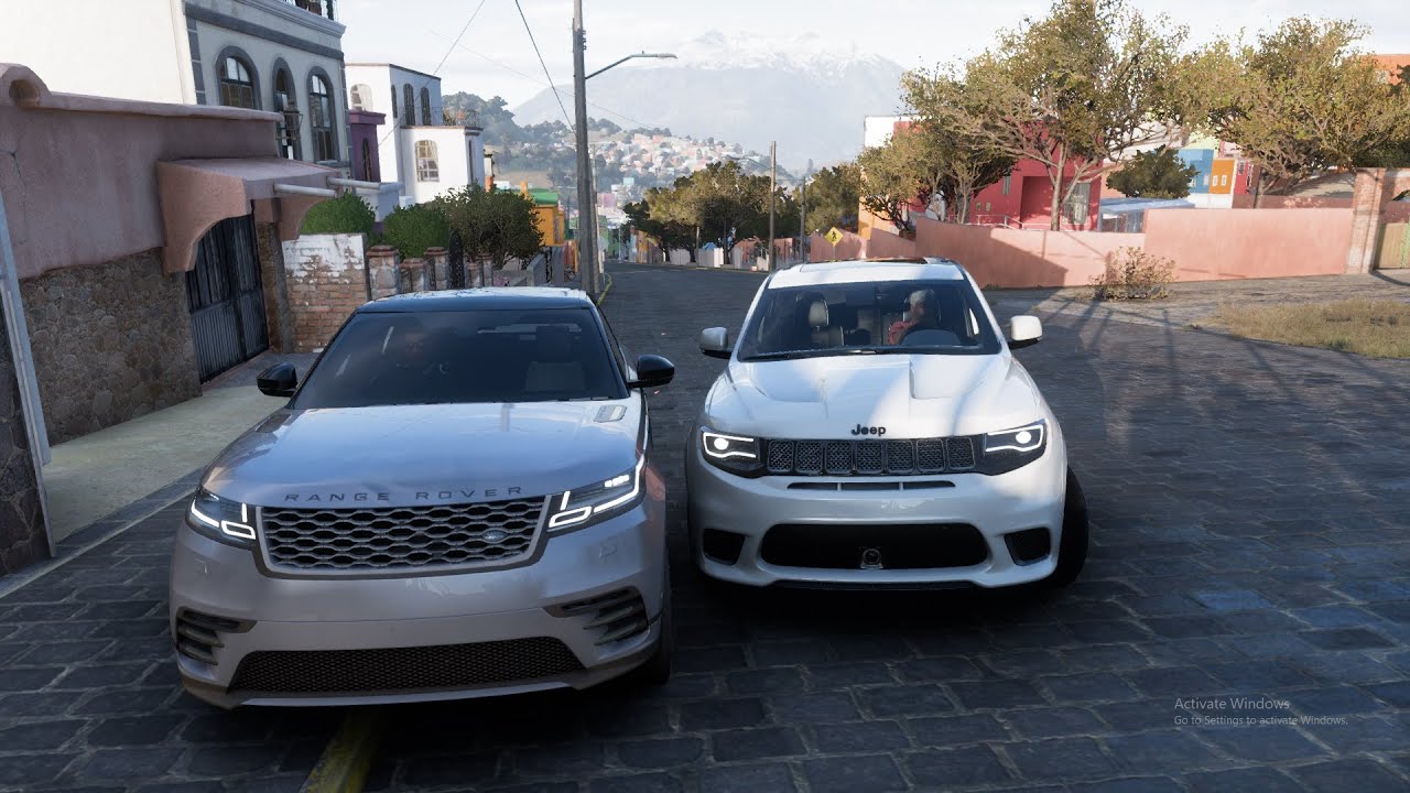 2018 Jeep Grand Cherokee Trackhawk VS Land Rover Range Rover Velar - Head To Head - Forza Horizon 5