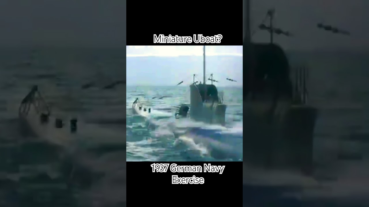 1937 German Miniature U-Boat on Exercise 