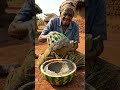Old woman Turned Watermelons Into Flower Pots