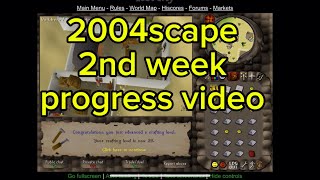 2004scape - 2nd week progress video