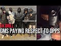 Uk drill rappers paying respect to opps