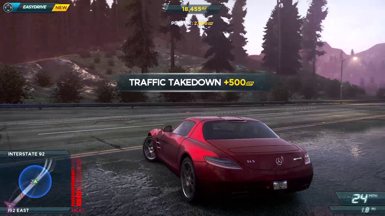 MERCEDES BENZ SLS AMG || POLICE CHASE || NFSMW2K12 - YouTube