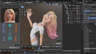 Anya - how to parent hair to head and upper chest