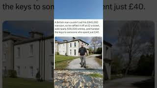Imagine winning an £845,000 mansion for just £40! 🏡😲
