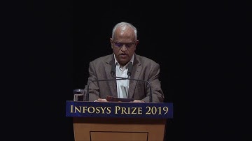 Srinath Batni announces the winner of the Infosys Prize 2019 in Engineering & Computer Science