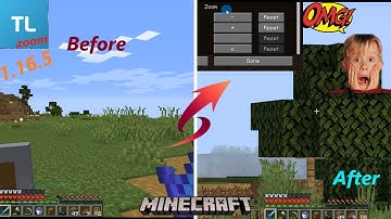 Zoom Ability In Minecraft 1.16.5 Tlauncher