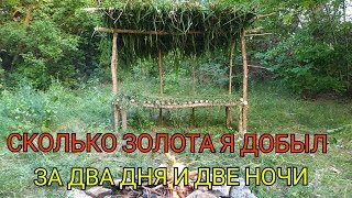 СКОЛЬКО ЗОЛОТА НАМЫЛ ЗА ДВА ДНЯ И ДВЕ НОЧИ...