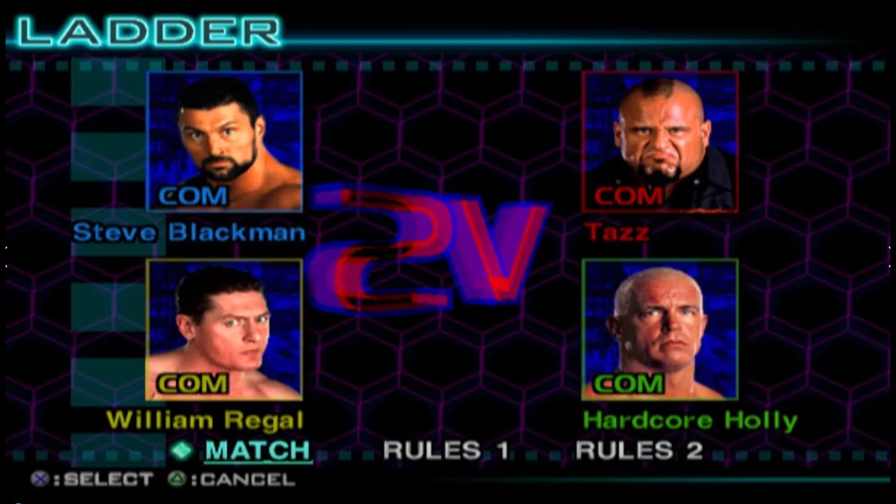 Hardcore Holly vs Steve Blackman vs Tazz vs Regal Ladder WWF