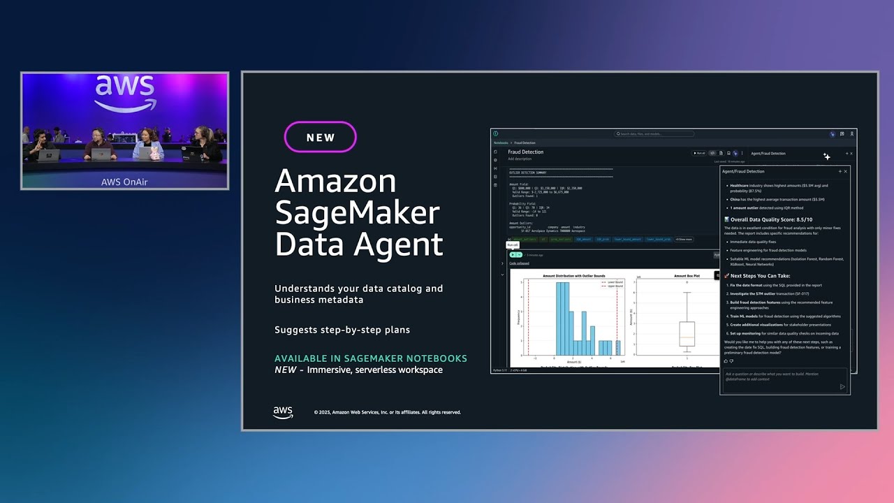 How to turn data questions into code using an AI agent | AWS OnAir