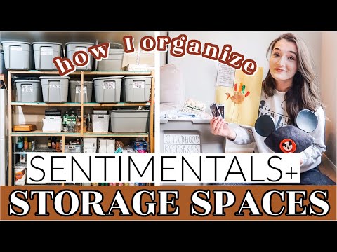 💡HOW I ORGANIZE SENTIMENTAL ITEMS + STORAGE SPACES | Messy To Minimal Mom Garage Keepsakes Clutter