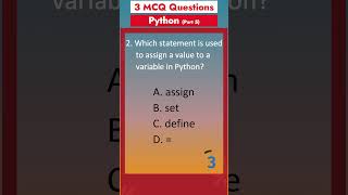 Part 5 - Python MCQ - Q&amp;A | Most asked Interview Questions