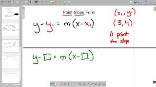 F.4 - Point-Slope Form