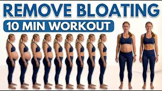 10 Min Pilates For Bloated Belly Water Retention De-Bloat Routine