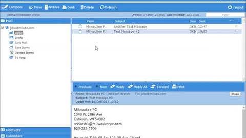 MPC Webmail - Deleting Emails