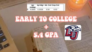 how i graduated high school with a 5.4 GPA + 1 year worth of college (+ LU tips)