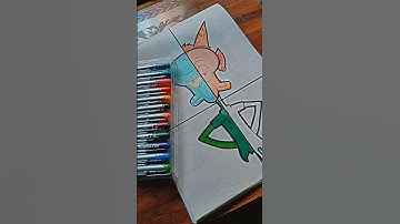 Colouring of SQUIDWARD 💚 : in 4 different styles| #shorts #drawing #spongebob #squidward