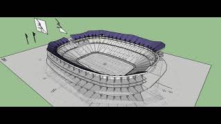 How to create a Stadium in Sketchup. US Bank Stadium