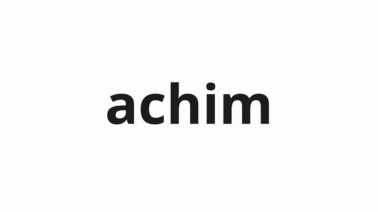 how-to-pronounce-achim-morning-in-korean-youtube