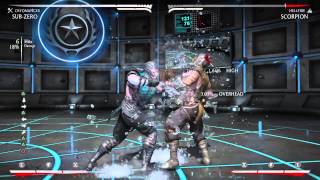Sub-Zero - Cryomancer: Midscreen Combo #1 (33%/ No meter)