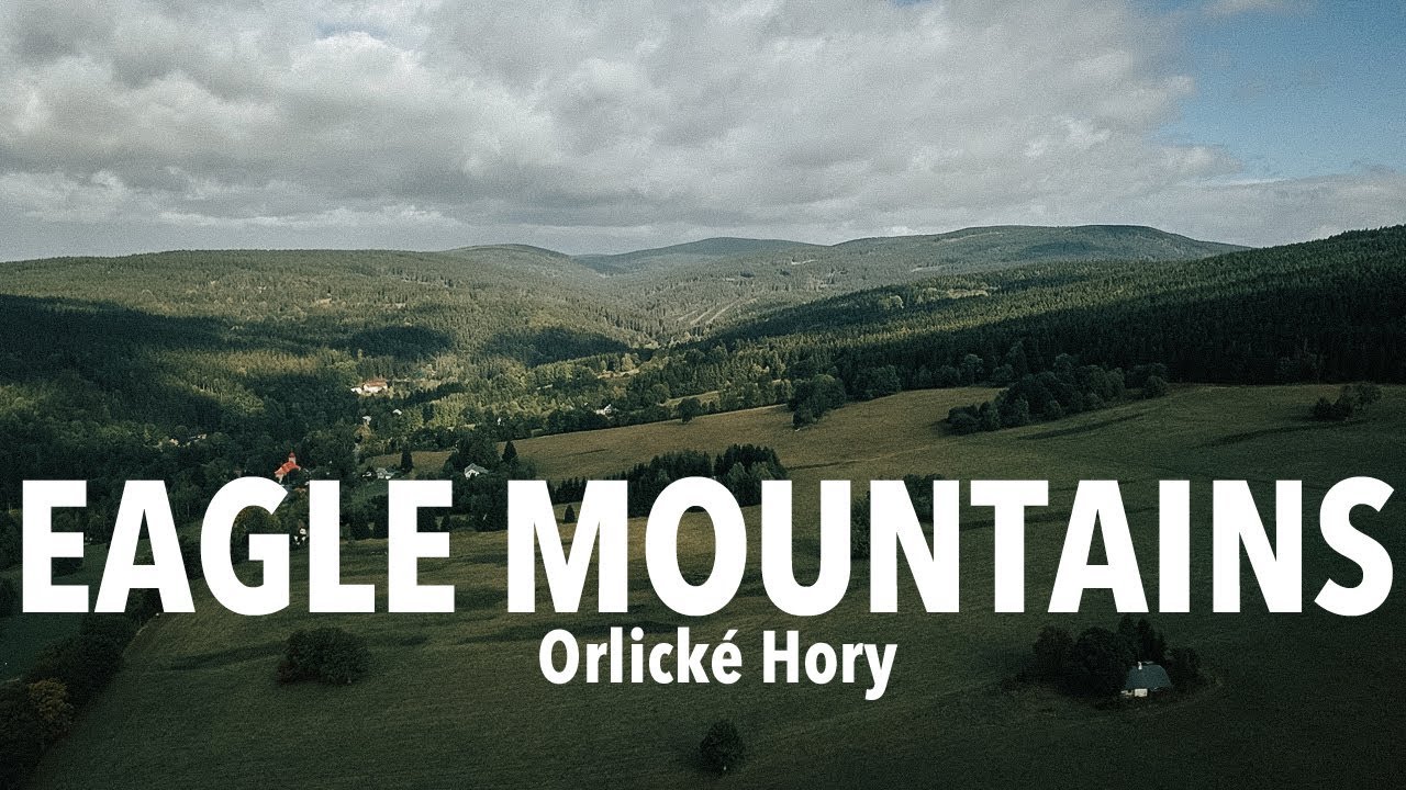 Drone fly over Orlické Hory - Eagle Mountains Czech Republic & Time-lapse of Megalithic stones