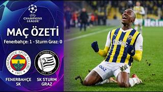 Sturm Graz 0-1 Fenerbahçe Geniş Maç Özeti | Şampiyonlar Ligi 3. Eleme Turu İkinci Maç