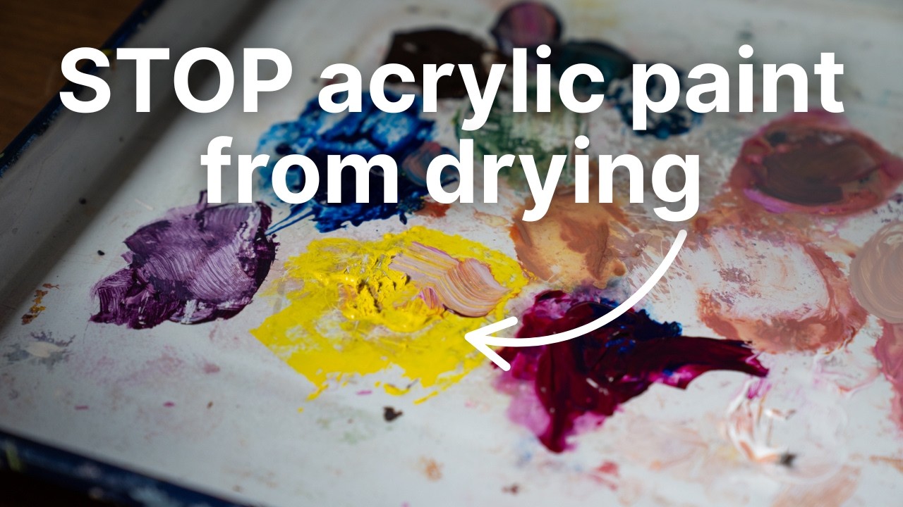 3 простых способа дольше сохранять акриловую краску влажной