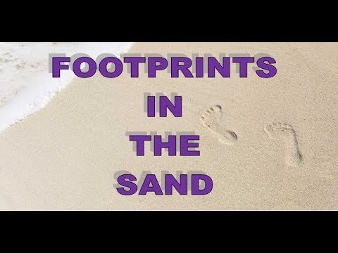 Footprints in the Sand (Poem by Mary Stevenson) - YouTube